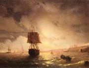 unknow artist Seascape, boats, ships and warships. 14 painting